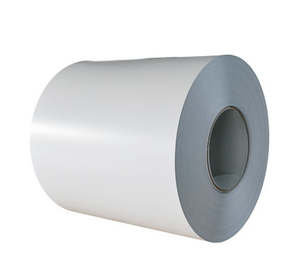 Blanc de circulation 0,75 mm 1250 mm Z220 PPGI bobines de revêtement de couleur prépeintes DX51D pour profilés panneaux muraux de toiture