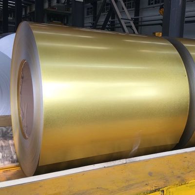Couleur dorée Anti-empreinte AFP AZ70 GL Galvalue 55% ALU-ZINC Coils d'acier chromé 6+ spangle régulier g550 plein har