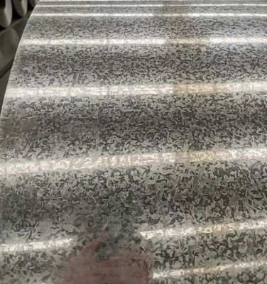 ASTM A653M CS-TypeB Plaque d'acier galvanisée à spangle régulier en bobines non enroulées