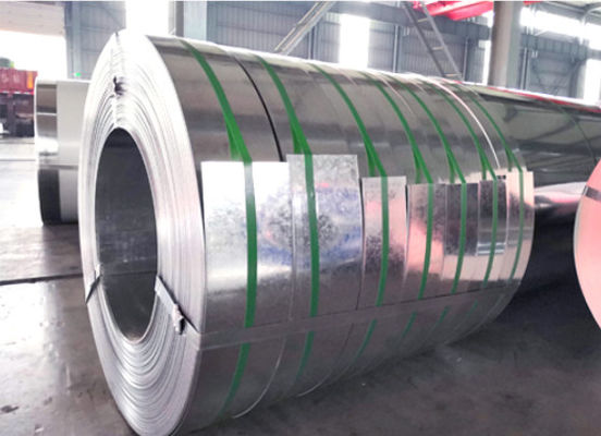 Pièces galvanisées utilisant 0,50*182mm bande d'acier galvanisée Gi tape Gp Slit Coil