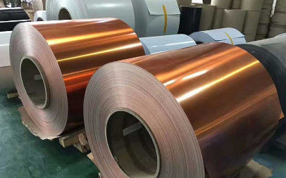 A1100 A3003 A1050 PE Folie de bobines en aluminium revêtue de couleur 1240 mm 1200 mm