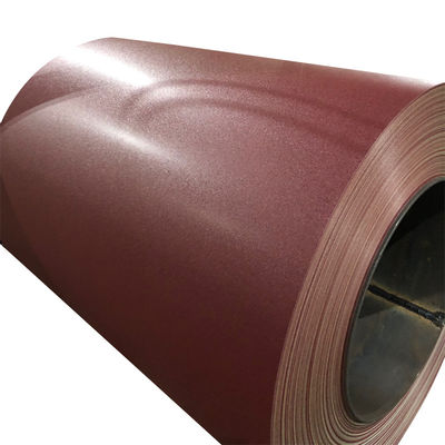1.2 mm de couleur rouge-vin pré-finie PPGI texturé mat prépeint Galvanisé revêtu de couleur acier HDP Valspar pour revêtement