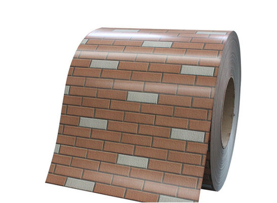 JIS G3321 0,45 mm Brick Grain PPGI PPGL Prépeint Galvalume Coil en acier revêtement murale Utilisation 20 ans de garantie