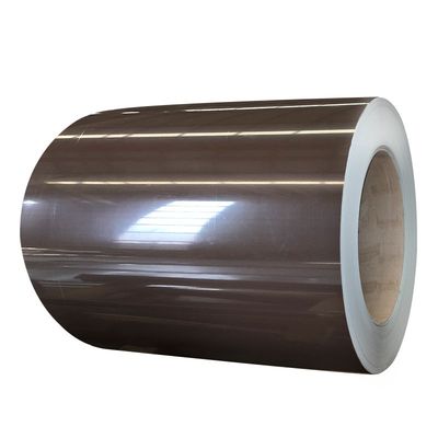 HDP Valspar personnalisé marron 0,50-1,0 mm Z275 PPGI Pré-peint couche couleur revêtement bobines d'acier DX51D Pour panneau de toiture