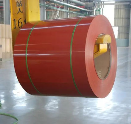 Couleur rouge Z225 0,75*1220 PPGI Pré-peinture bobines en acier HDP S320GD Norme européenne EN10169