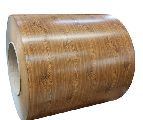 1.2mm PVDF bobine en aluminium à grains de bois 3003H24 bobine couleur imprimante 50 ans de garantie bobine revêtue de couleur imprimante
