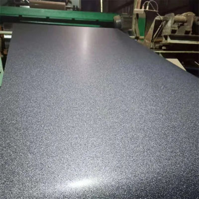 Charbon de bois RAL7024 acier à câbles PVDF PPGl G90=Z275 tôles de toiture en acier galvanisé texturé mat prépeint