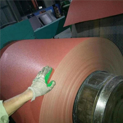 Matte à ride PPGI bobine d'acier Z120 texturé prépeint couleur panneau de toit carreaux Beckers RMP 15 ans de garantie