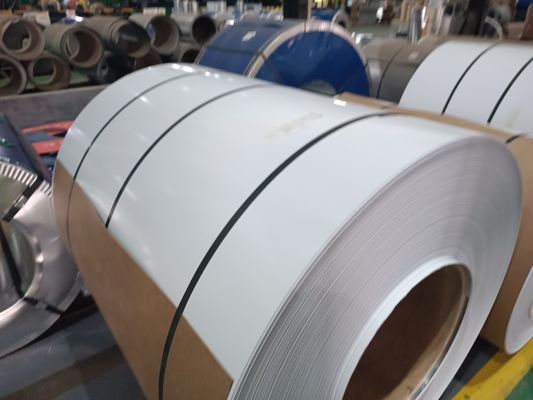 26 28 Étendue 0,43*914 mm Gi Prepeint Galvanisé Galvalume bobine feuille Dx51d Dx52D Dx53D Zinc revêtu de peinture 25 micron μm