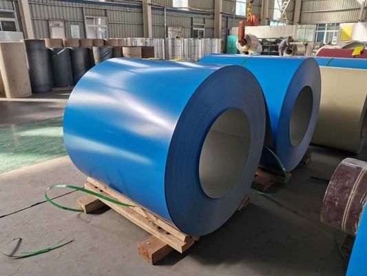 RAL Couleur revêtue en stock Gi PPGI PPGL bobine d'acier galvanisé à chaud ASTM 0,35 mm 0,45 mm Zinc pour feuille de toit