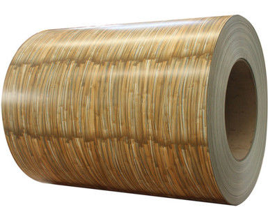 Printech bobine couleur 3003H24 bobine d'aluminium PVDF grain de bois 50 ans de garantie bobine revêtue de couleur Printech