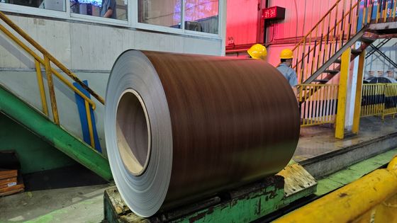 Printech Grain de bois 0,80 mm 3003H26 bobines en tôle d'aluminium utilisées pour les bâtiments résidentiels